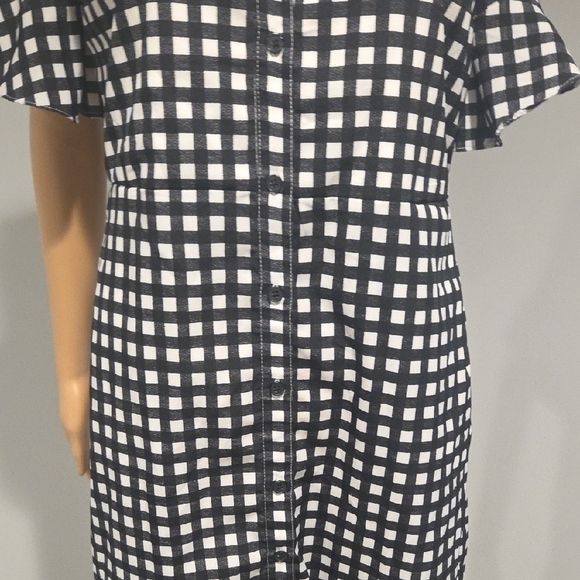 Banana Republic Black and White Checkered Dress - Picture 3 of 8